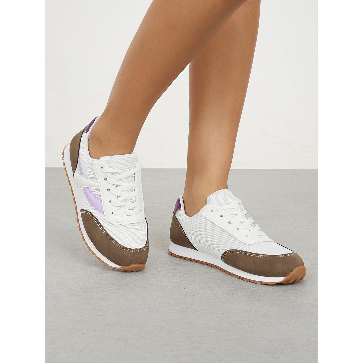 Styli Colorblock Lace Up Sneakers-women-shoes-sneakers-image-1