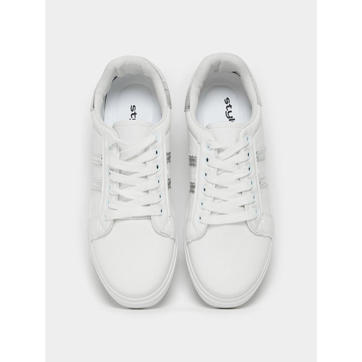 Styli Striped Detail Lace Up Sneakers-women-shoes-sneakers-image-6