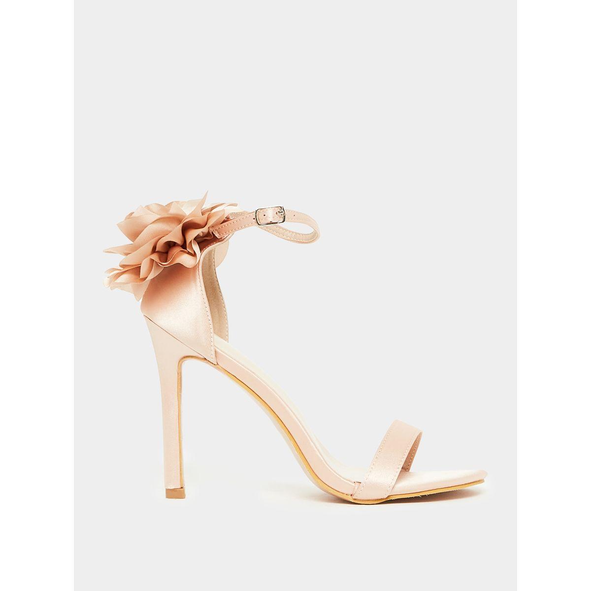 Styli Floral Corsage Ankle Strap Stiletto Heel Sandal-women-shoes-sandals-heeled-image-2