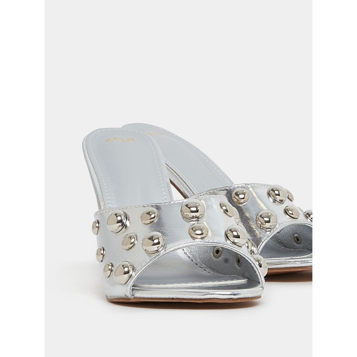 Styli Studded Strap Peep Toe Stiletto Heel Sandal-women-shoes-heels-image-4