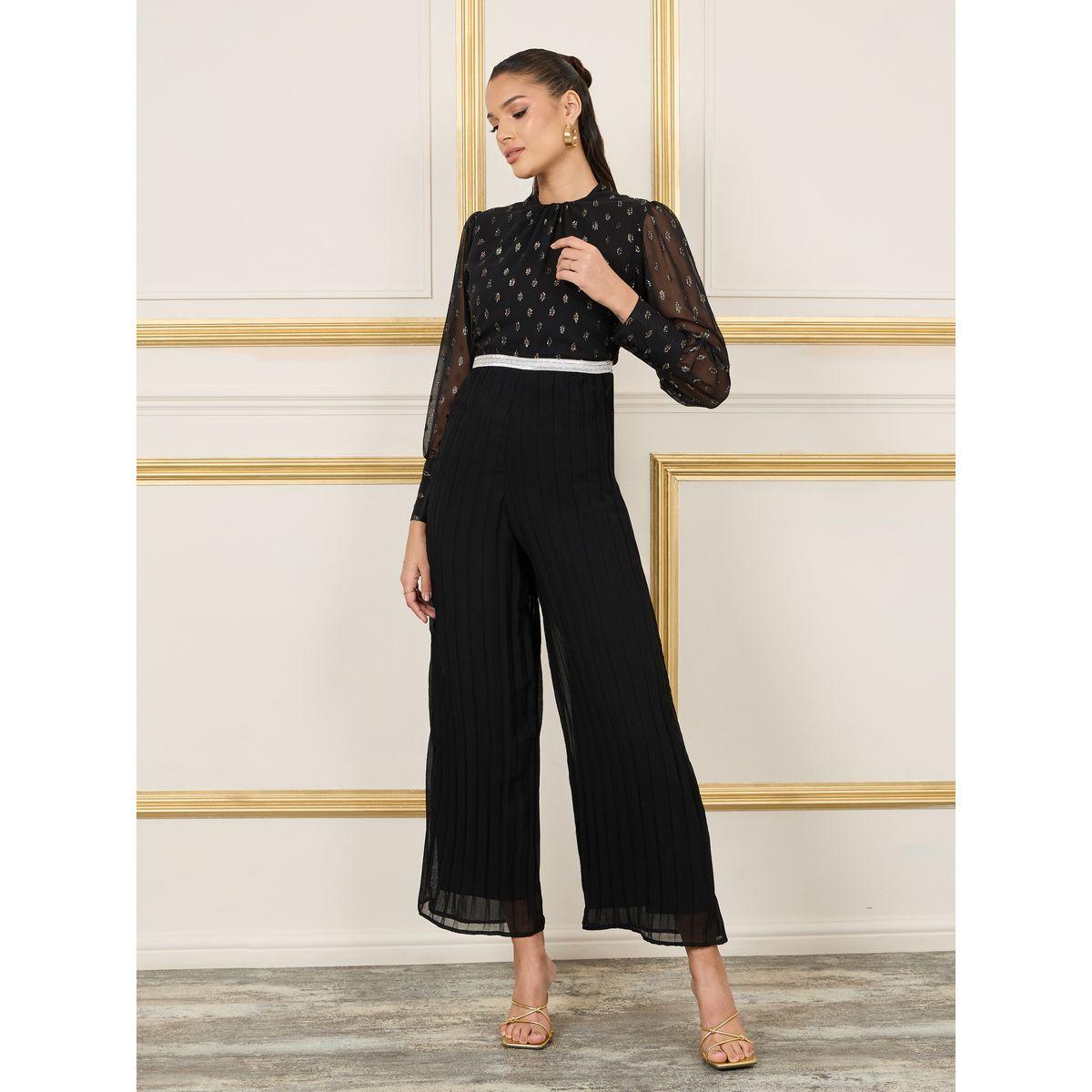 جمبسوت بارجل واسعة وكسرات-women-clothing-jumpsuits-image-1