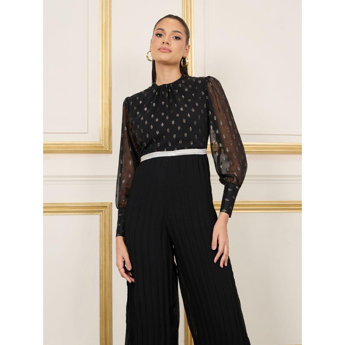 جمبسوت بارجل واسعة وكسرات-women-clothing-jumpsuits-image-2