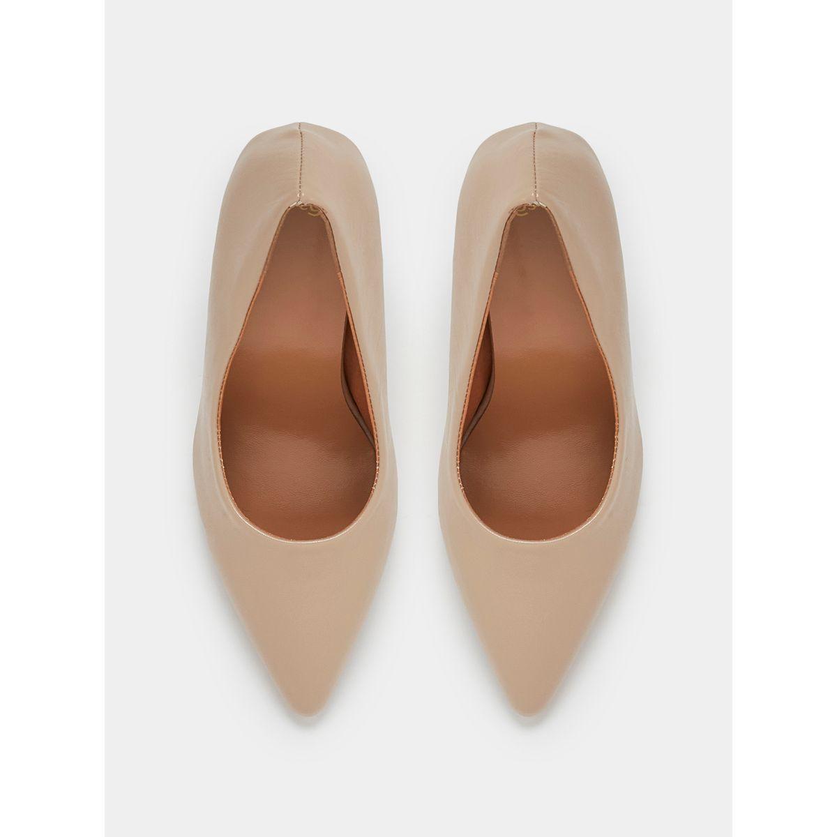 Styli Solid Slip On Block Heel Pumps-women-shoes-heels-image-5