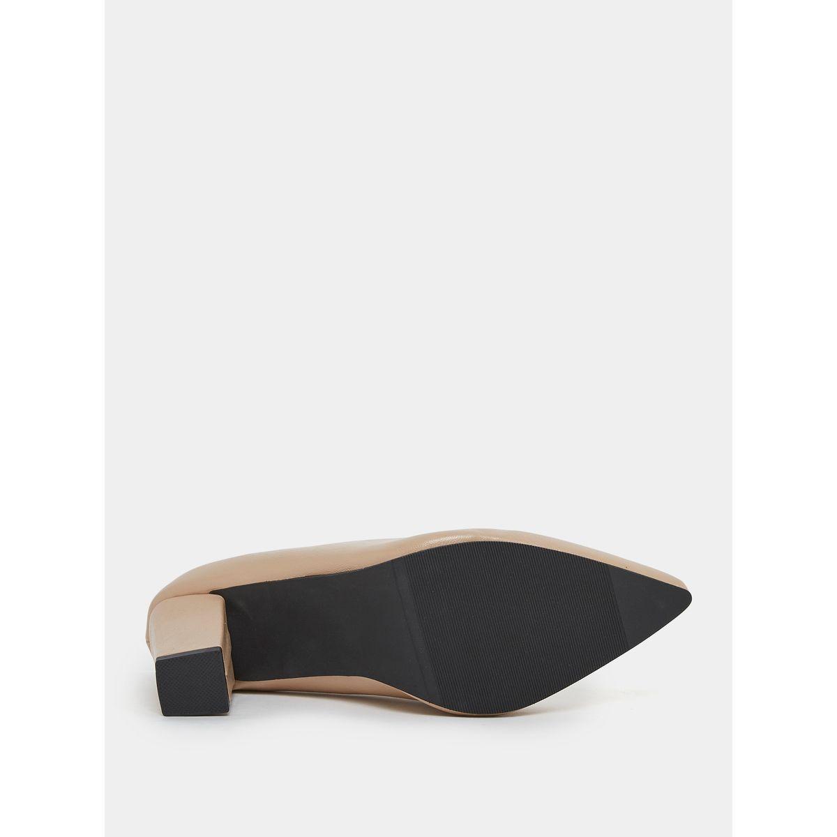 Styli Solid Slip On Block Heel Pumps-women-shoes-heels-image-6