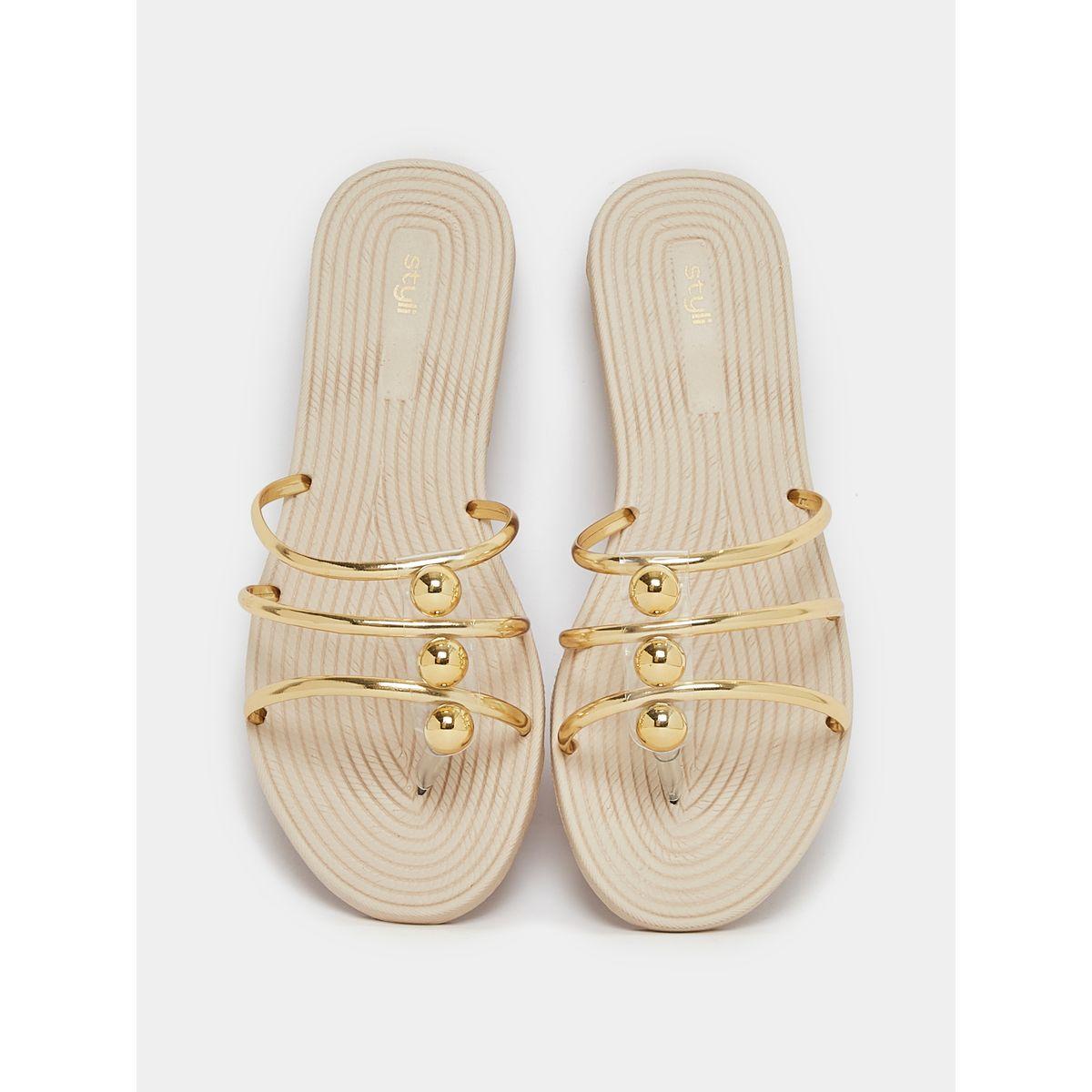 صندل فلات بتفاصيل براقة-women-shoes-sandals-flats-image-6