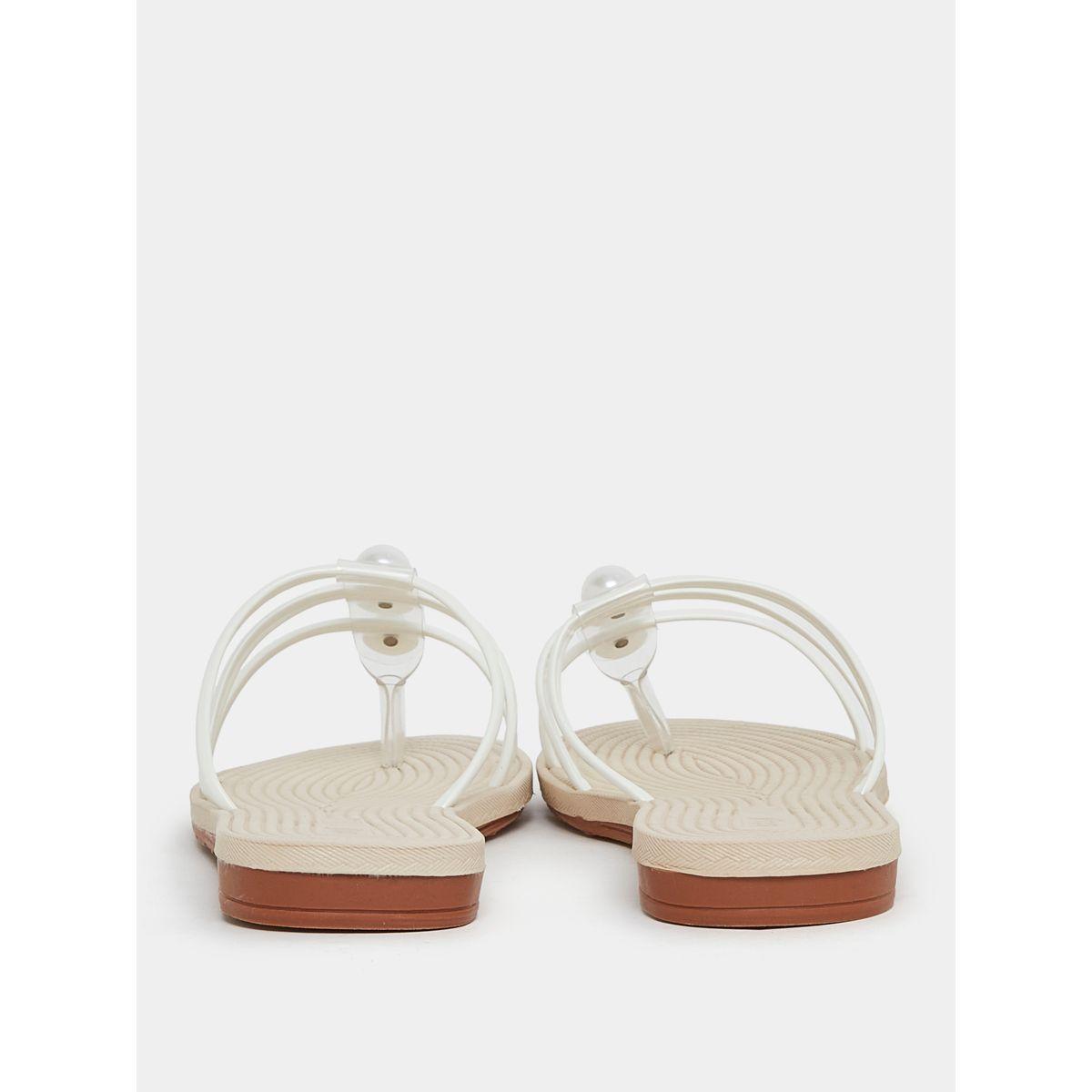Styli Strappy Beaded Flat Sandals-women-shoes-sandals-flats-image-5