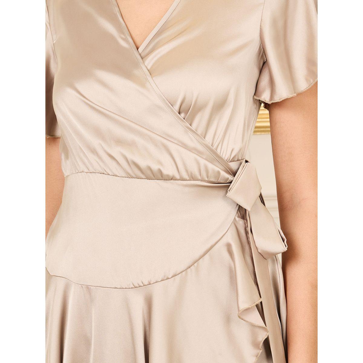 Styli Satin Frill Asymmetric Hem Wrap Midi Dress-women-clothing-dresses-image-3