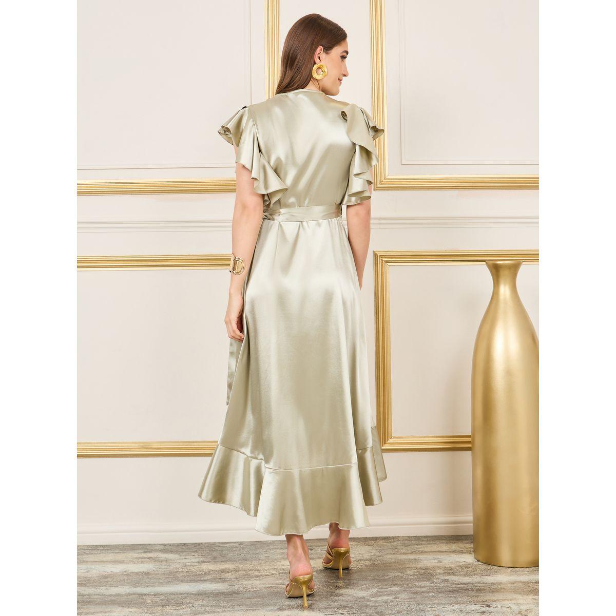 Styli Ruffle Detail Asymmetric Hem Wrap Midi Dress-women-clothing-dresses-image-4