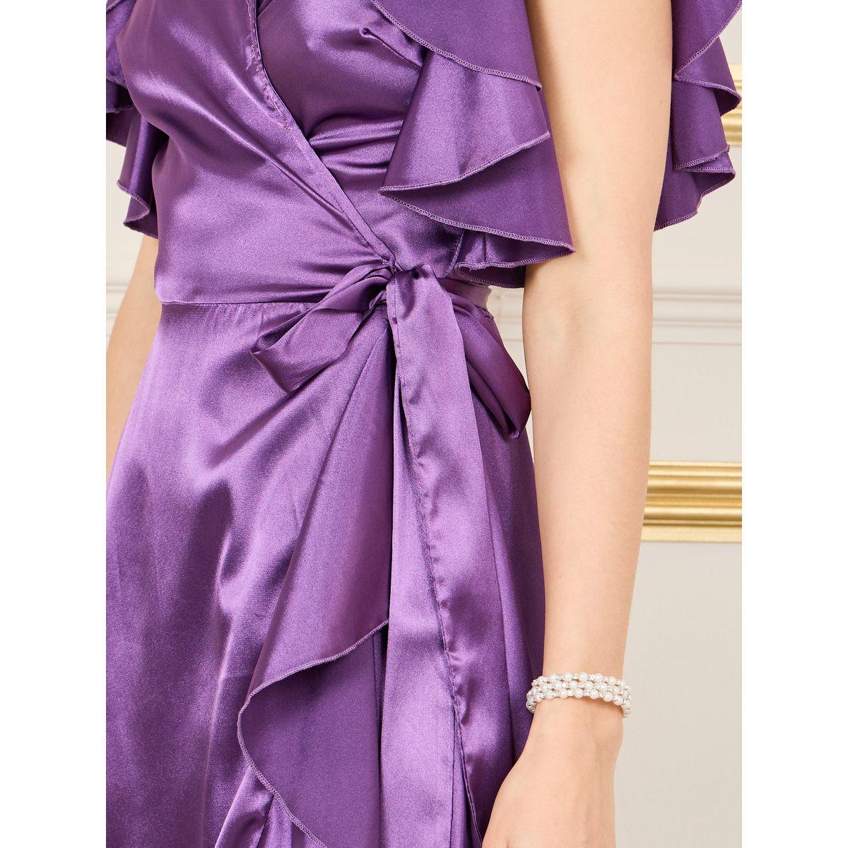 فستان ميدي بنمط لف وتفاصيل كشكش-women-clothing-dresses-image-3