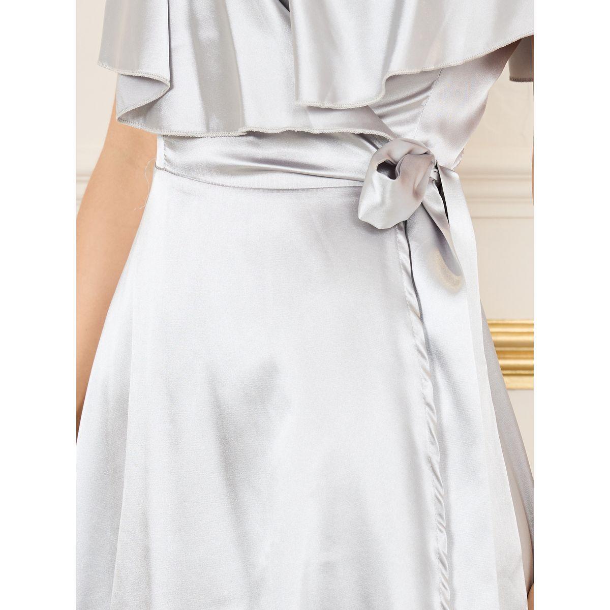 فستان ميدي بنمط لف واكمام كيب-women-clothing-dresses-image-3
