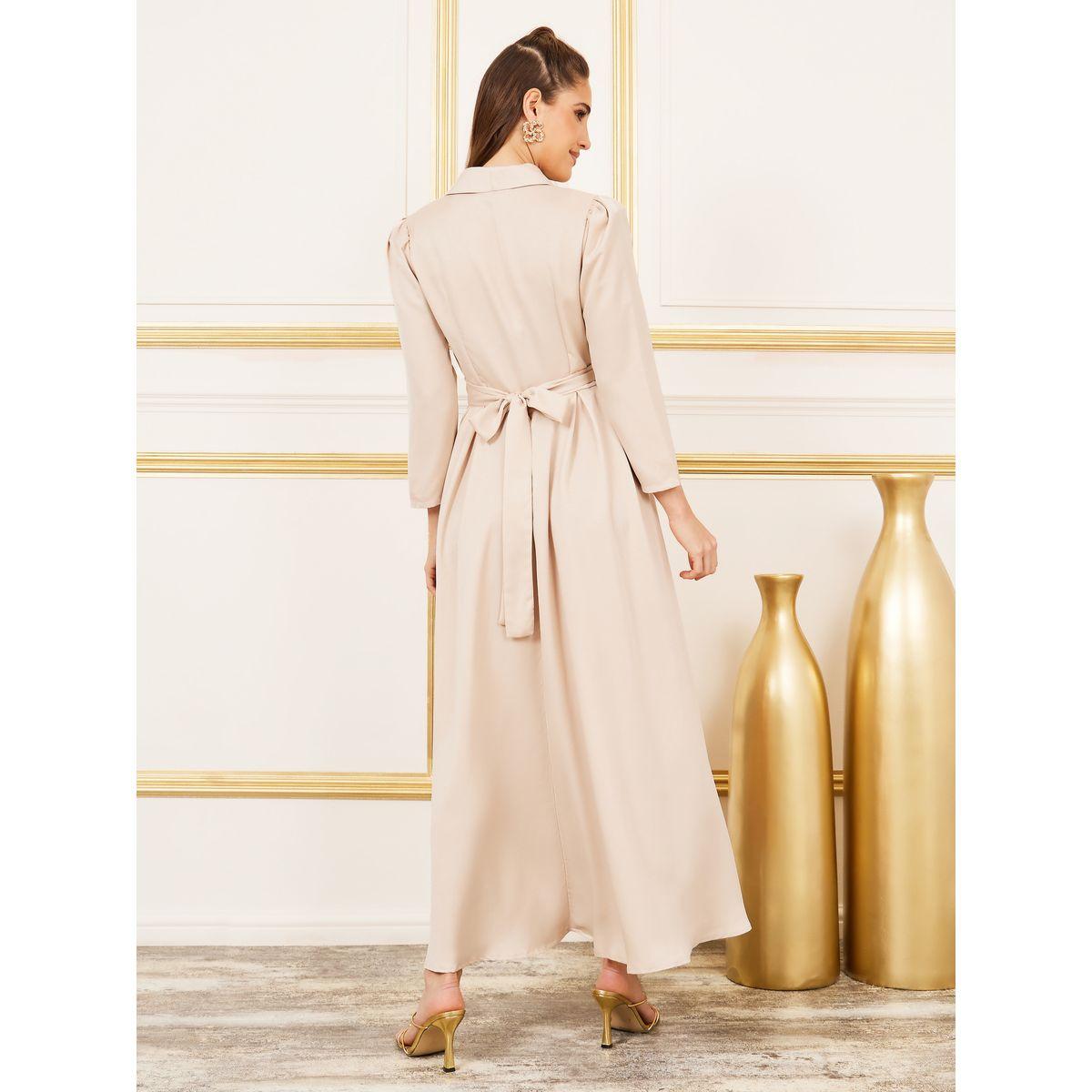 فستان ساتان طويل بياقة مع كسرات-women-clothing-dresses-image-4