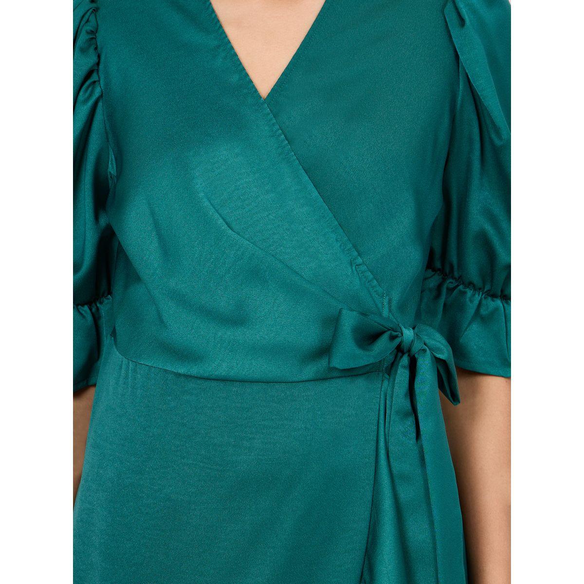 فستان طويل ساتان بنمط لف-women-clothing-dresses-image-3