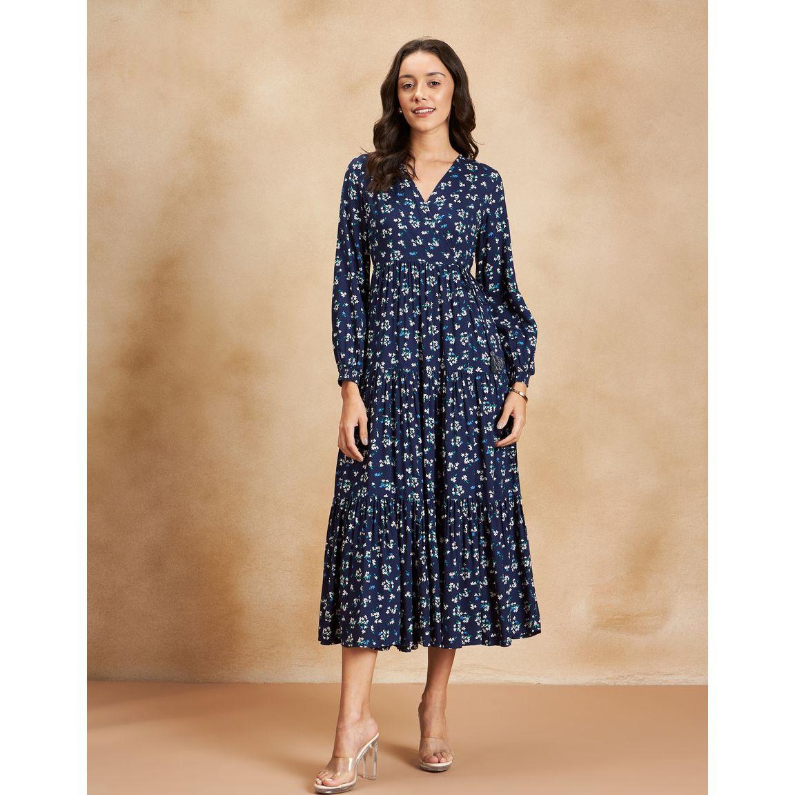 Femmella X Styli  Floral Print Wrap Maxi Dress-women-clothing-dresses-image-1