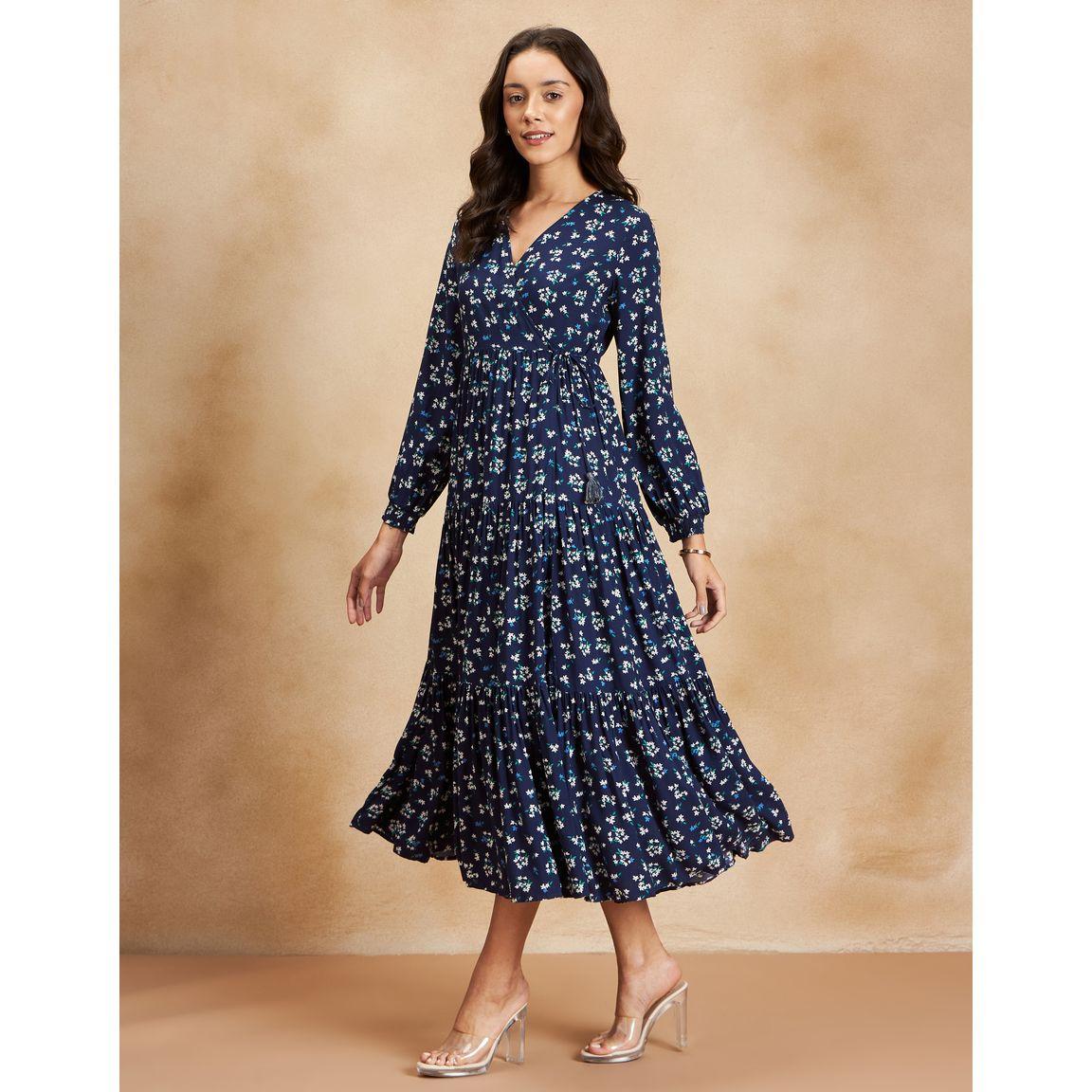 Femmella X Styli  Floral Print Wrap Maxi Dress-women-clothing-dresses-image-2