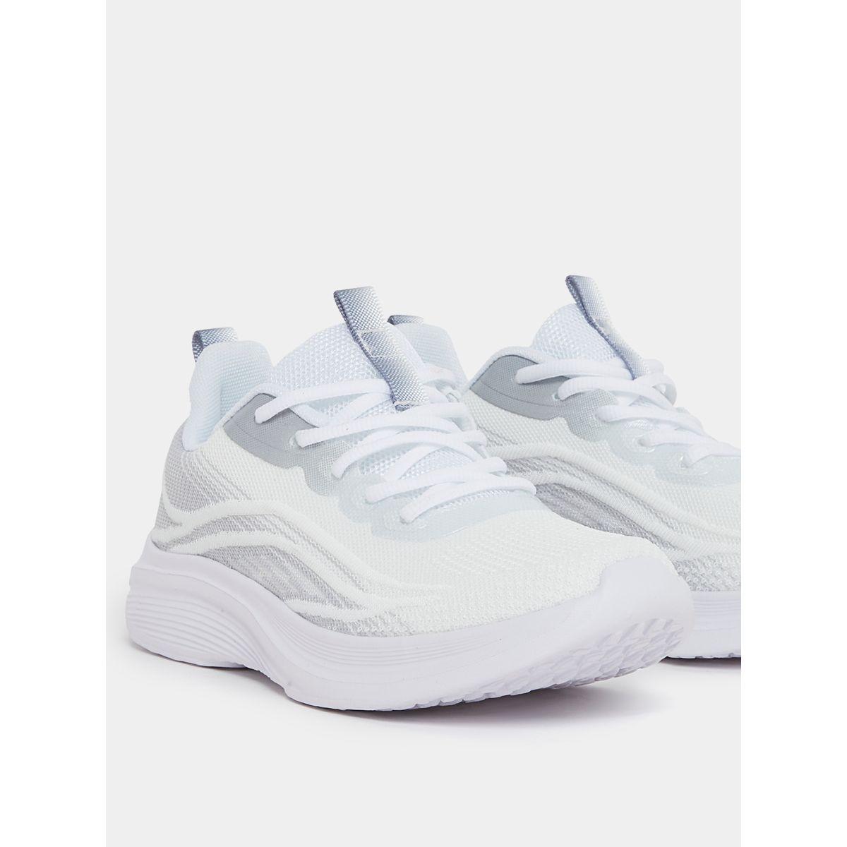 Styli Textured Lace Up Low Ankle Sneakers-women-shoes-sneakers-image-4