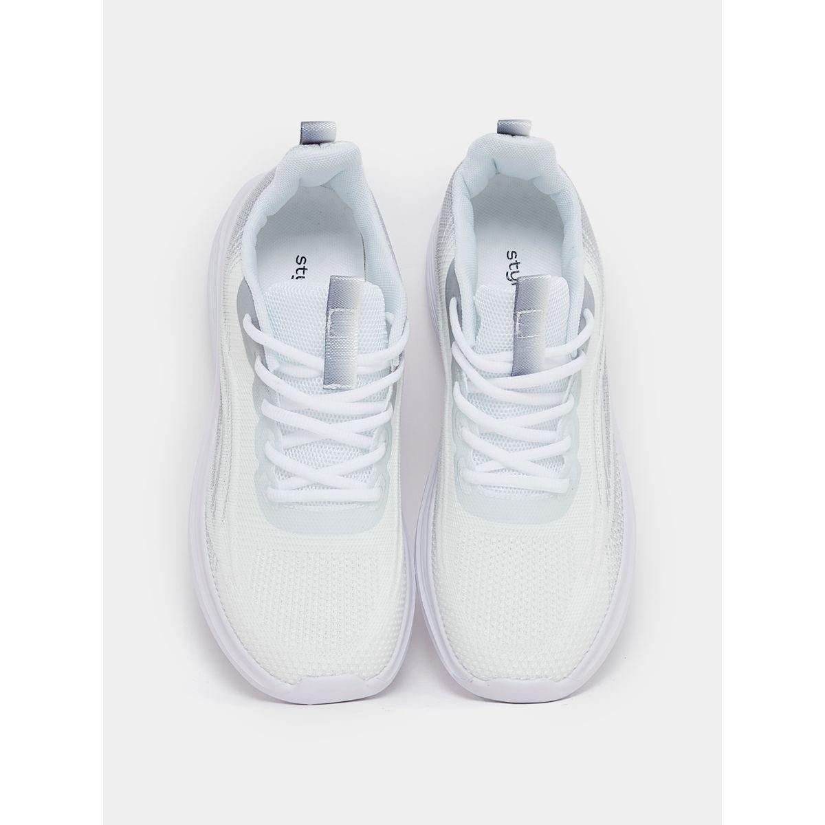 Styli Textured Lace Up Low Ankle Sneakers-women-shoes-sneakers-image-6