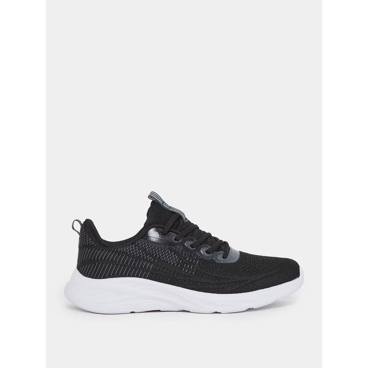 Styli Textured Lace Up Low Ankle Sneakers-women-shoes-sneakers-image-3