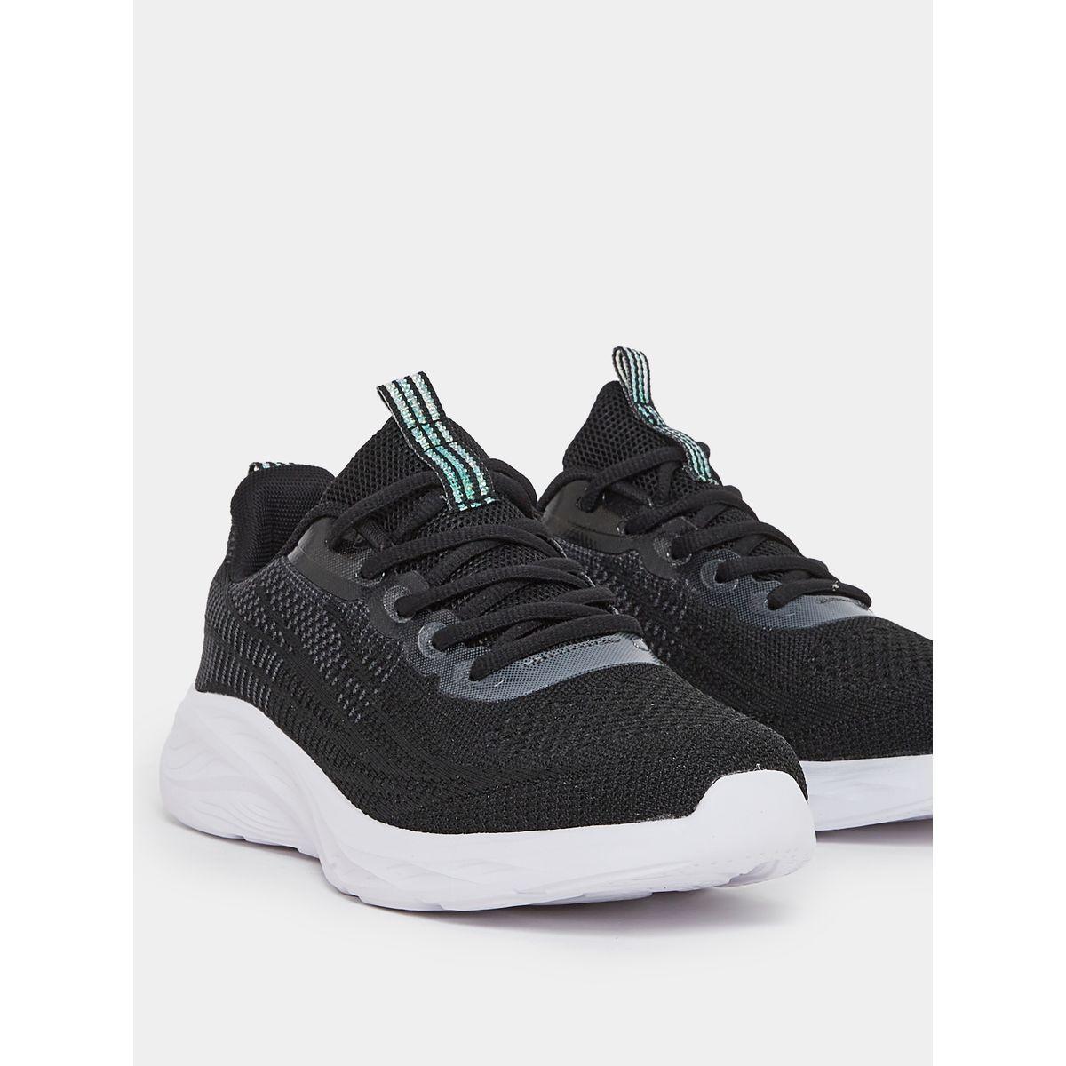 Styli Textured Lace Up Low Ankle Sneakers-women-shoes-sneakers-image-4