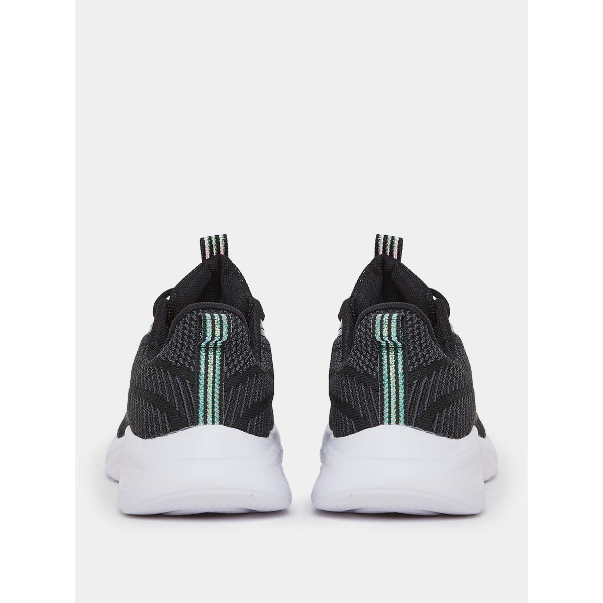 Styli Textured Lace Up Low Ankle Sneakers-women-shoes-sneakers-image-5