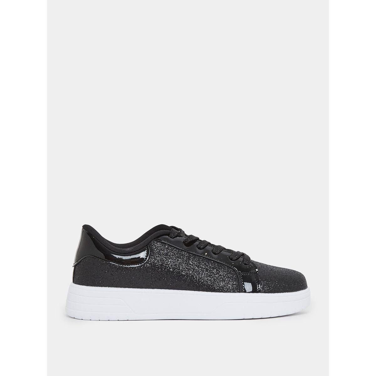 Styli Glitter Patent Detail Platform Casual Shoes-women-shoes-sneakers-image-2