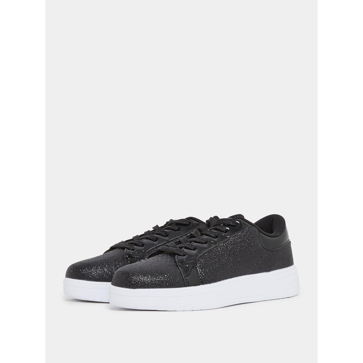 Styli Glitter Patent Detail Platform Casual Shoes-women-shoes-sneakers-image-3