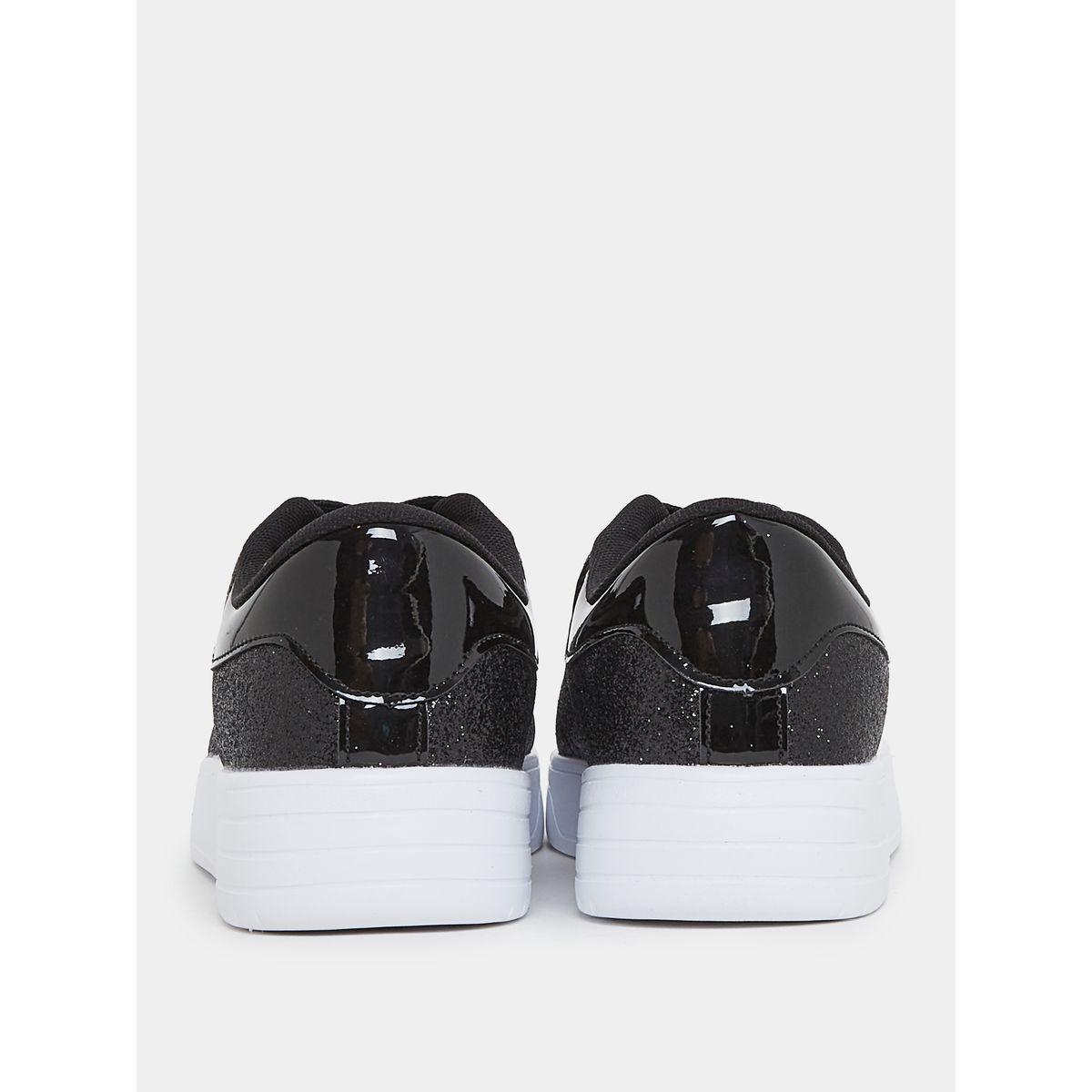 Styli Glitter Patent Detail Platform Casual Shoes-women-shoes-sneakers-image-5