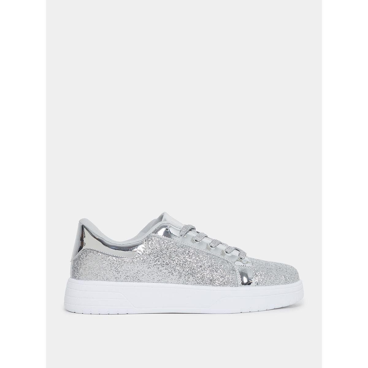 Styli Glitter Patent Detail Platform Casual Shoes-women-shoes-loafersandmoccasins-image-2