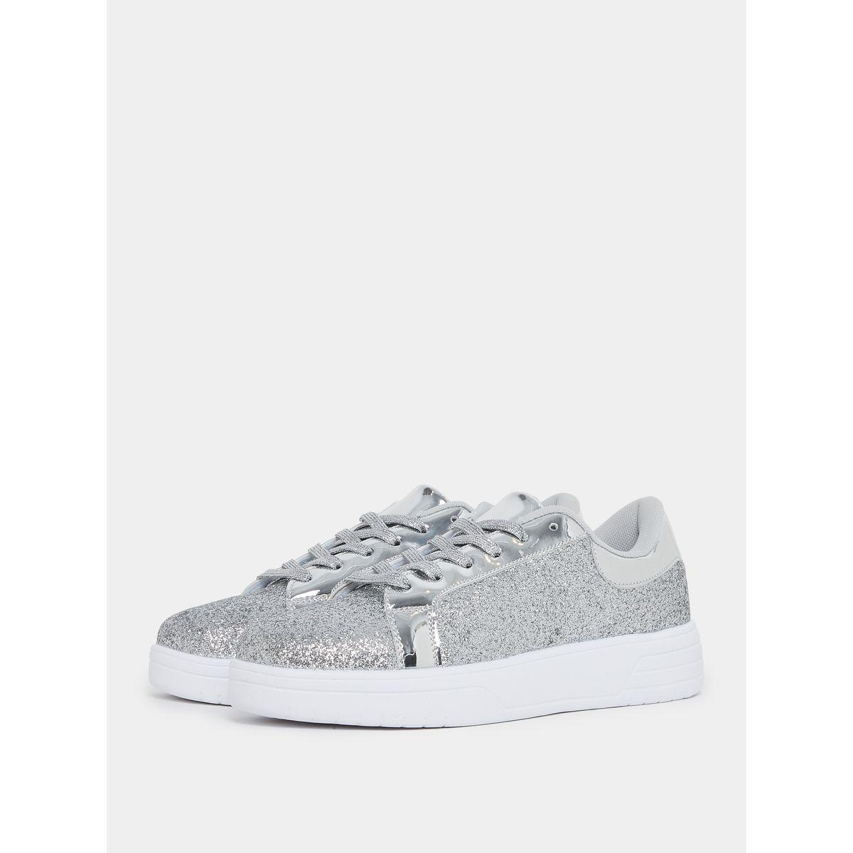 Styli Glitter Patent Detail Platform Casual Shoes-women-shoes-loafersandmoccasins-image-3