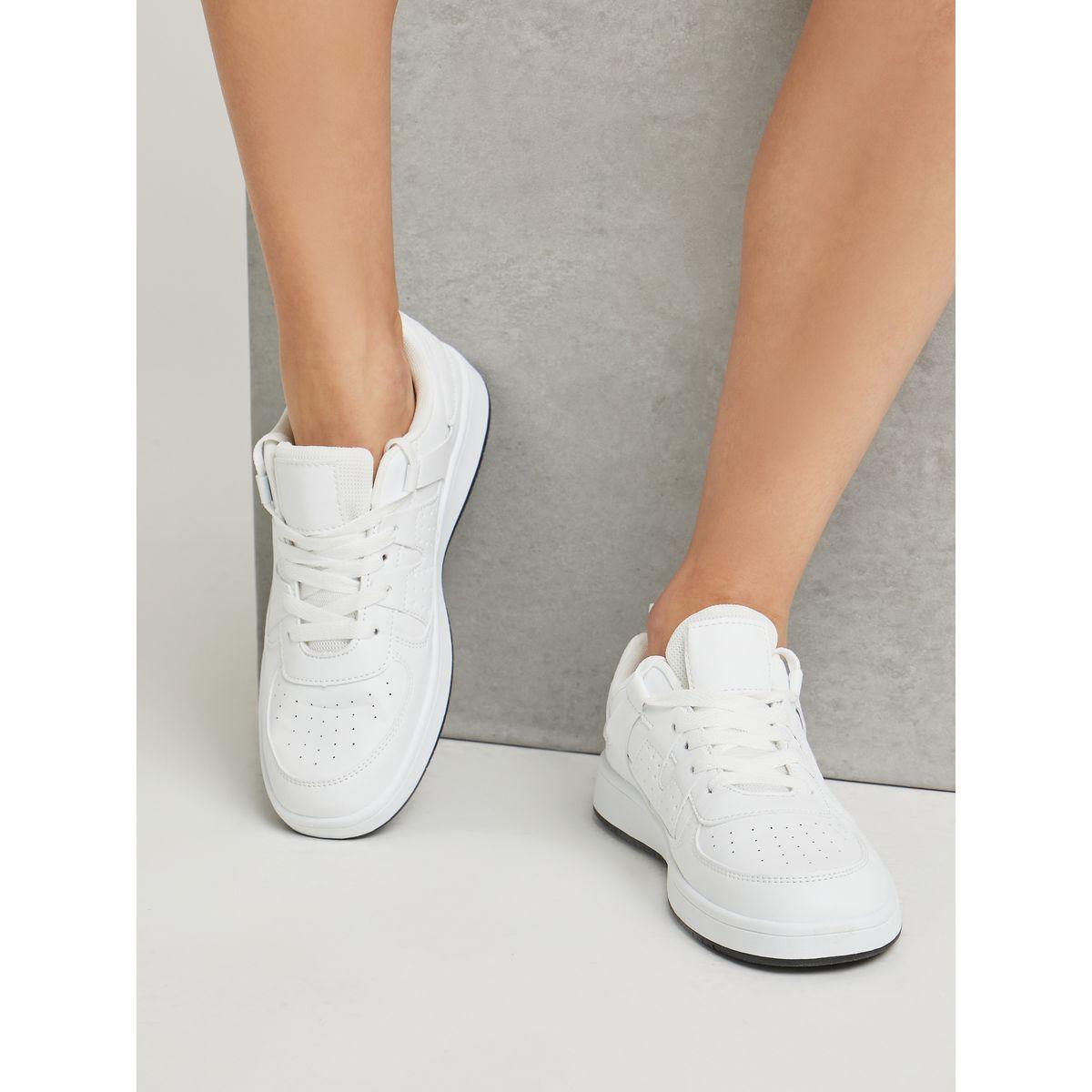 Styli Stitch Detail Low Top Casual Shoes-women-shoes-sneakers-image-1
