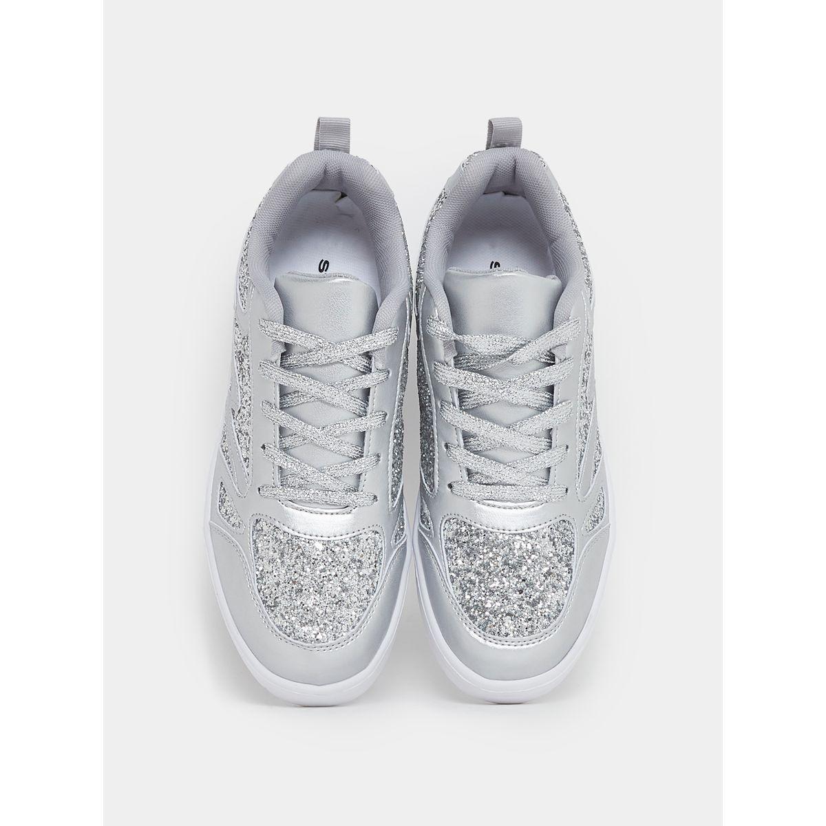 Styli Glitter Detail Lace Up Sneakers-women-shoes-sneakers-image-6