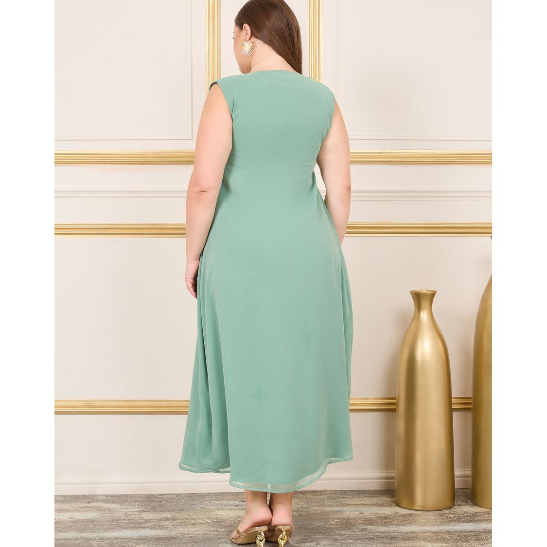 قفطان بمقاس كبير وحزام خصر ماكسيم كرييشن × ستايلي-women-arabicclothing-kaftan-image-7