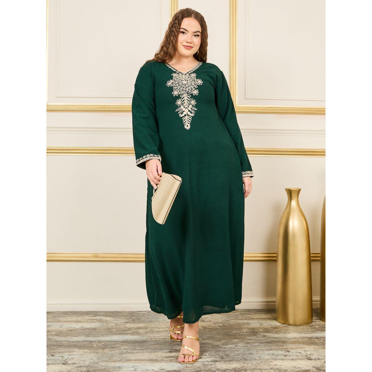 Maxim Creation X Styli  Plus Handwork Thread Embroidered Jalabiya-women-arabicclothing-jalabiyas-image-1