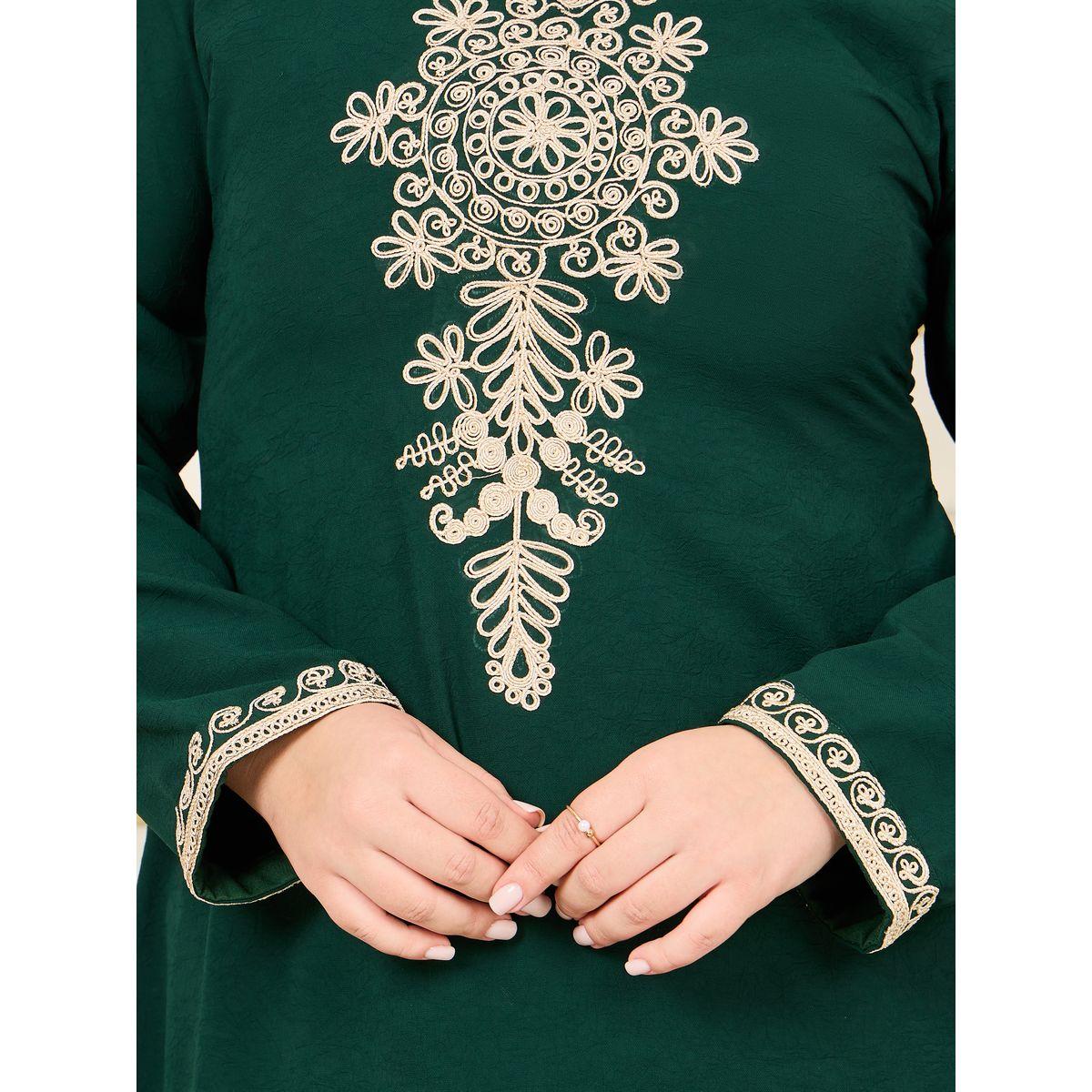 Maxim Creation X Styli  Plus Handwork Thread Embroidered Jalabiya-women-arabicclothing-jalabiyas-image-3