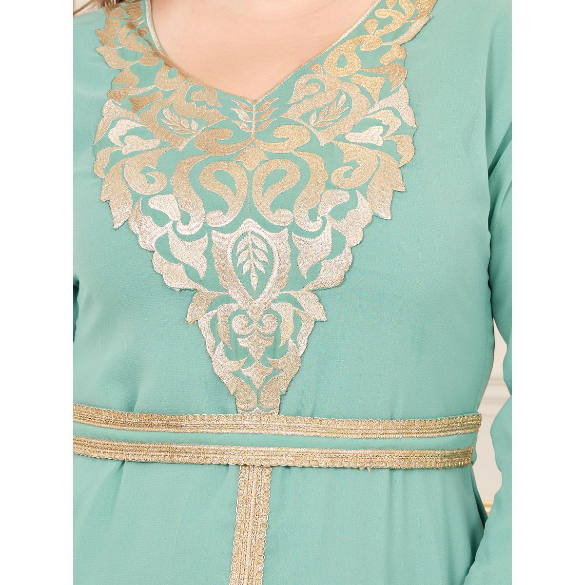 جلابية بمقاس كبير وتفاصيل دانتيل ماكسيم كرييشن × ستايلي-women-arabicclothing-jalabiyas-image-3
