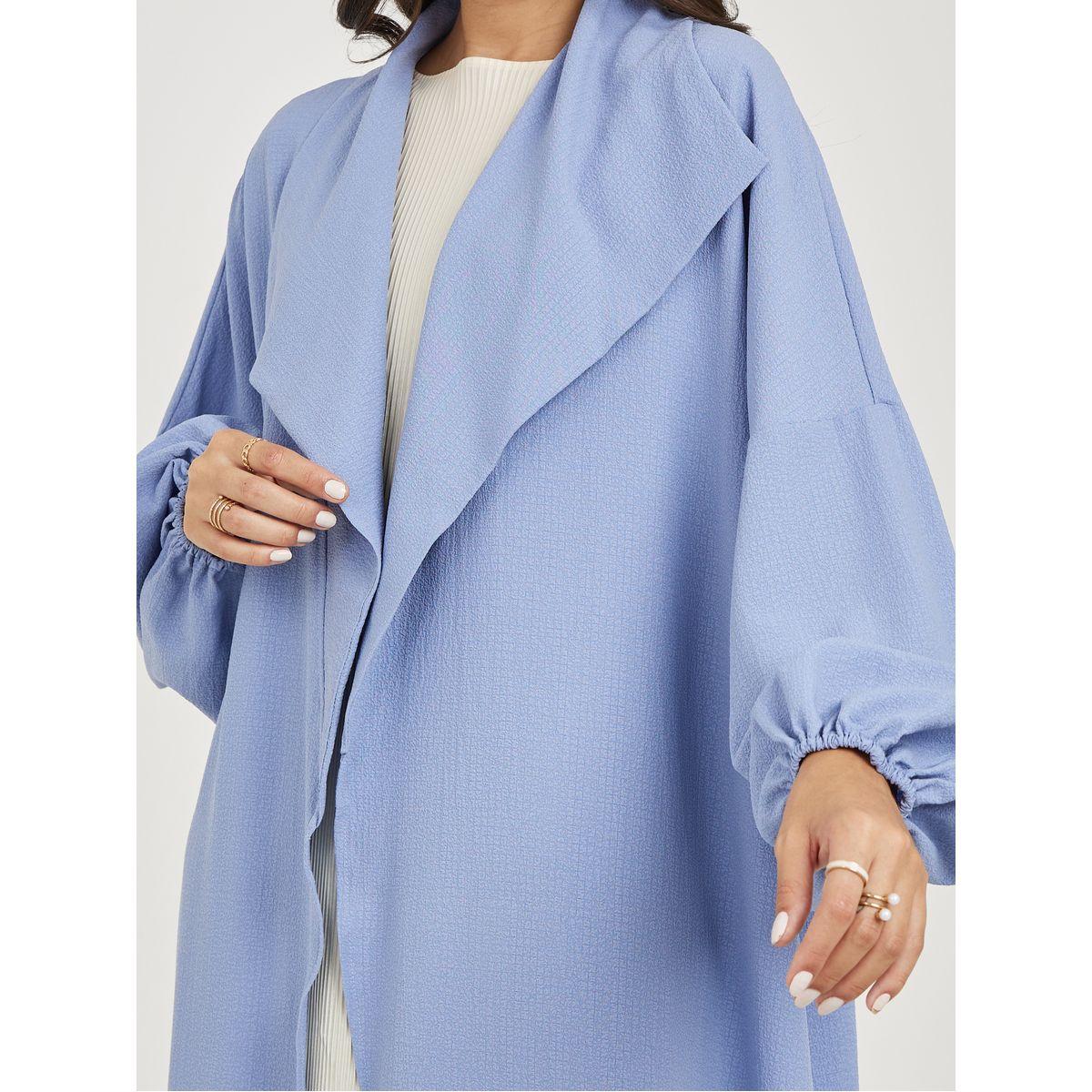 Styli Oversized Maxi Length Textured Kimono-women-clothing-shirtsandblouses-shirts-image-3