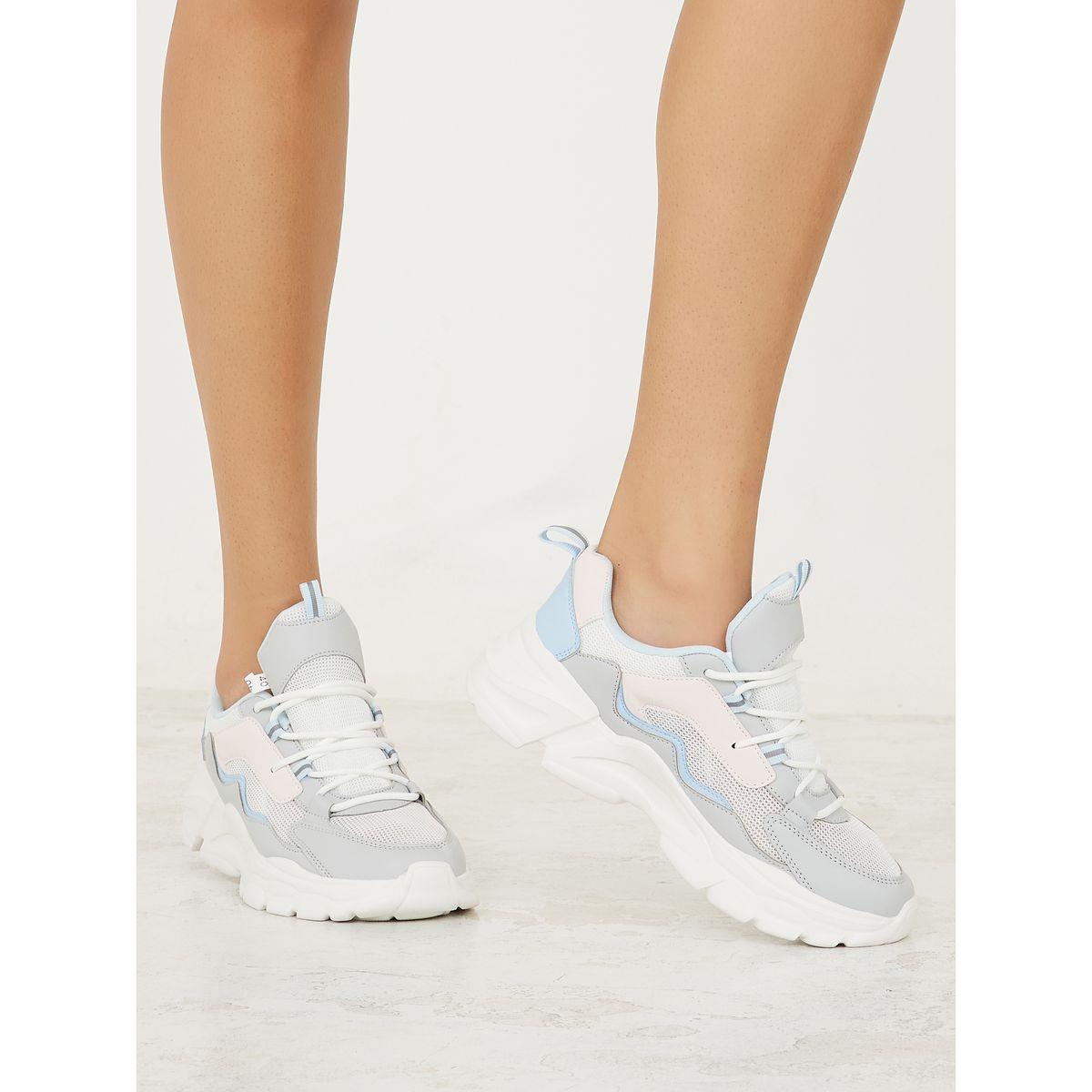 Styli Colorblock Lace Up Chunky Sneakers-women-shoes-sneakers-image-1