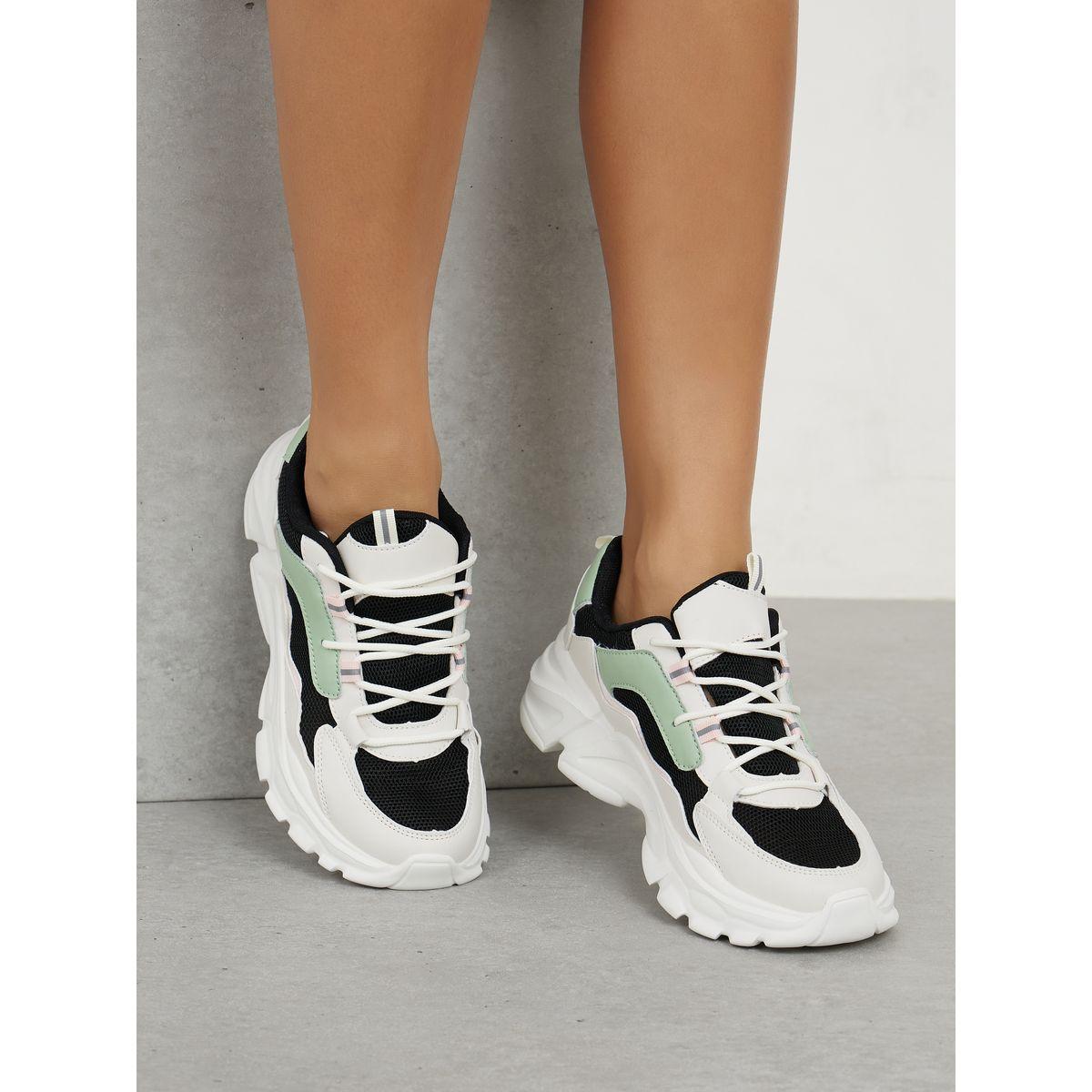 Styli Colorblock Lace Up Chunky Sneakers-women-shoes-sneakers-image-1