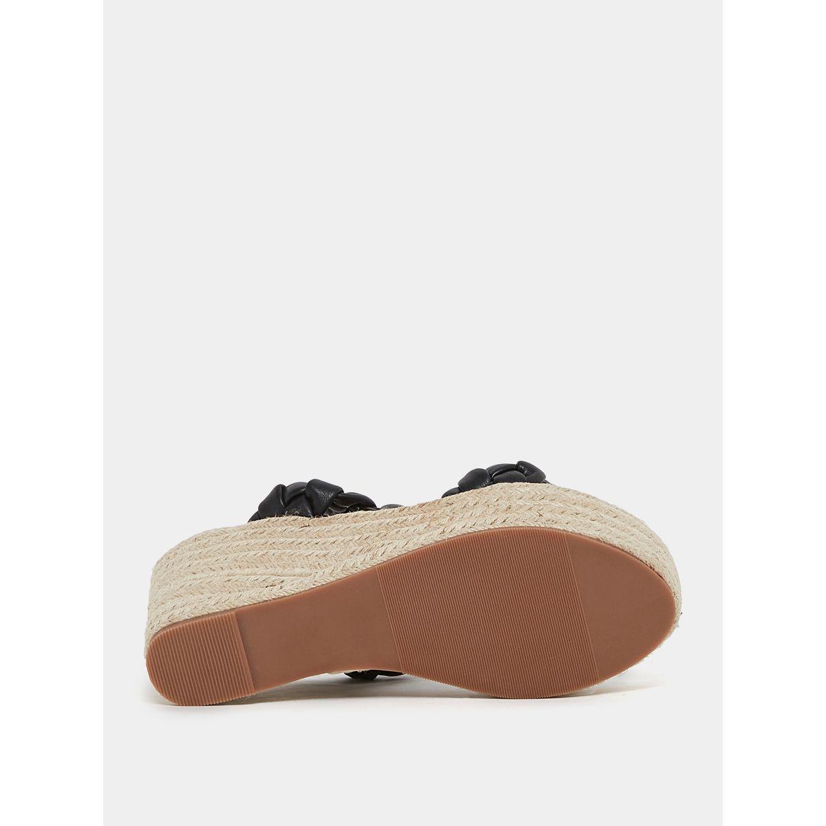 Styli Braided Strap Slip On Wedge Heel Sandals-women-shoes-heels-image-7