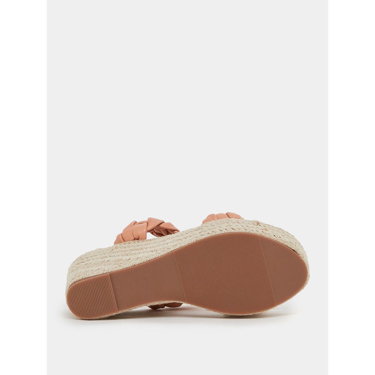 Styli Braided Strap Slip On Wedge Heel Sandals-women-shoes-heels-image-7