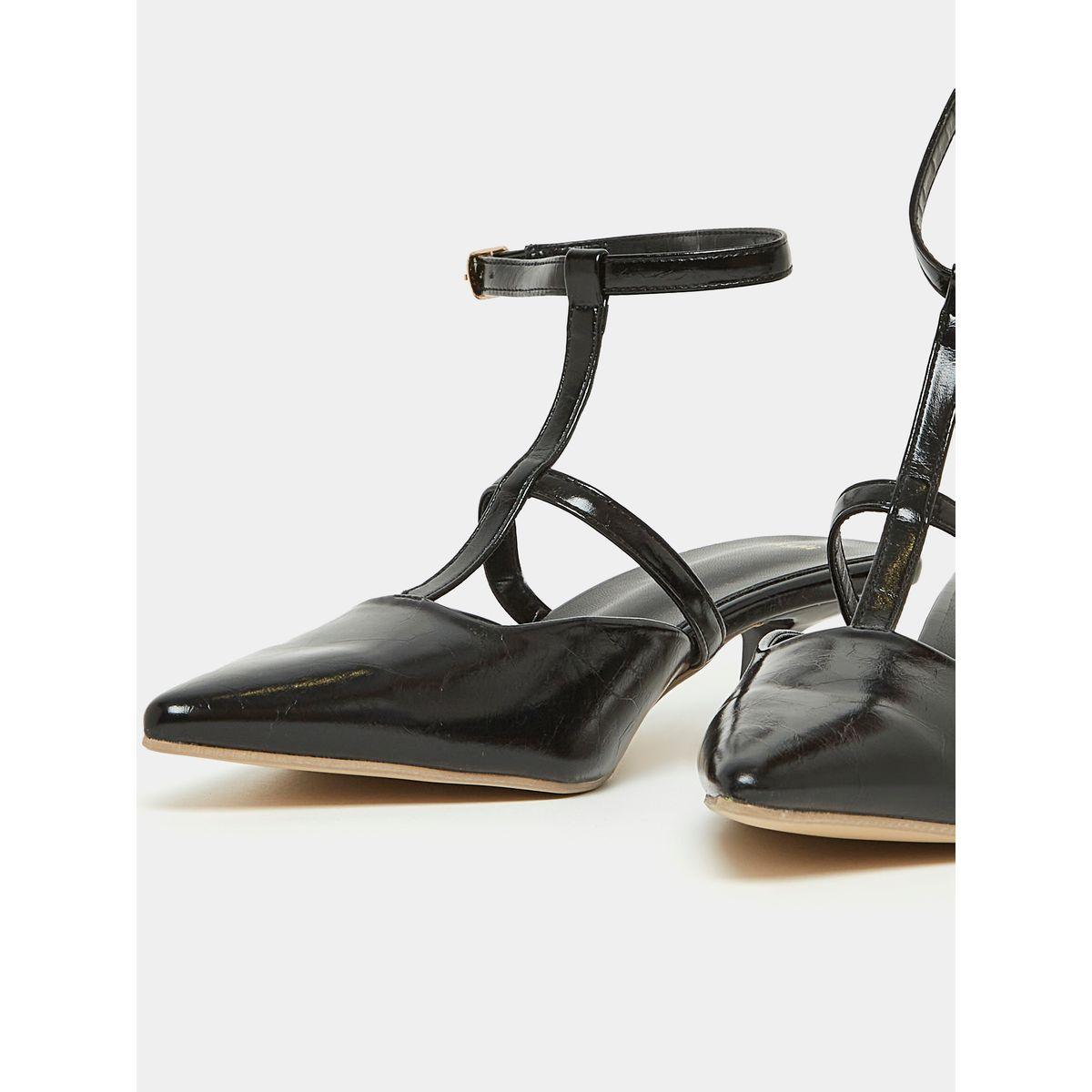Styli Ankle Strap Kitten Heel Sandals with Buckle Closure-women-shoes-heels-image-3
