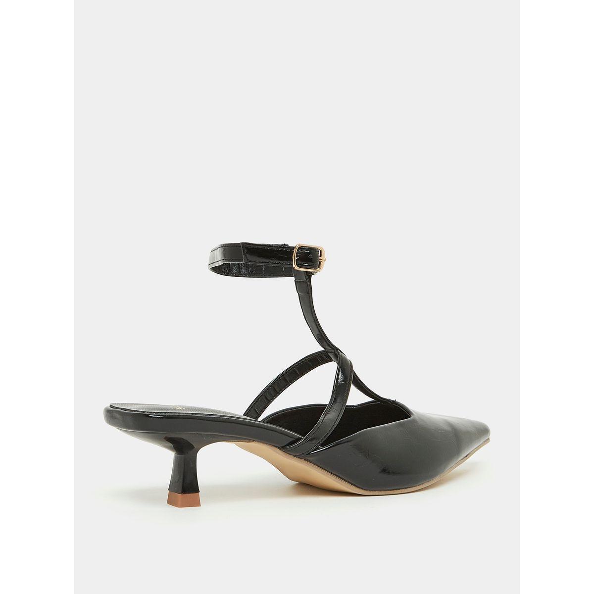 Styli Ankle Strap Kitten Heel Sandals with Buckle Closure-women-shoes-heels-image-4