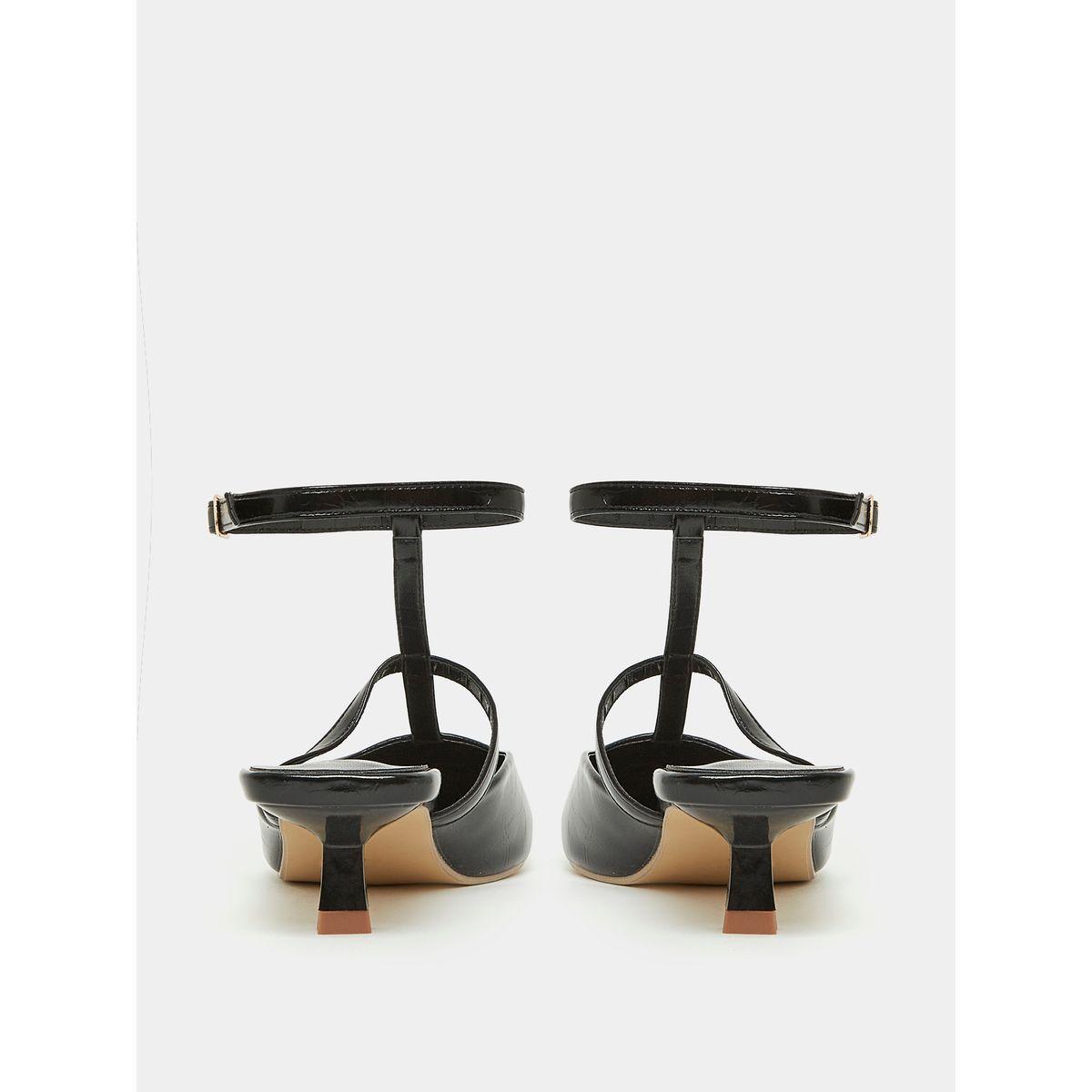 Styli Ankle Strap Kitten Heel Sandals with Buckle Closure-women-shoes-heels-image-5