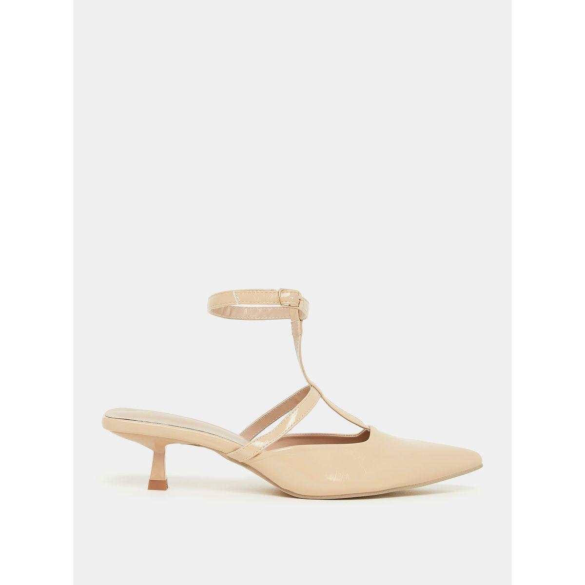 Styli Ankle Strap Kitten Heel Sandals with Buckle Closure-women-shoes-heels-image-2