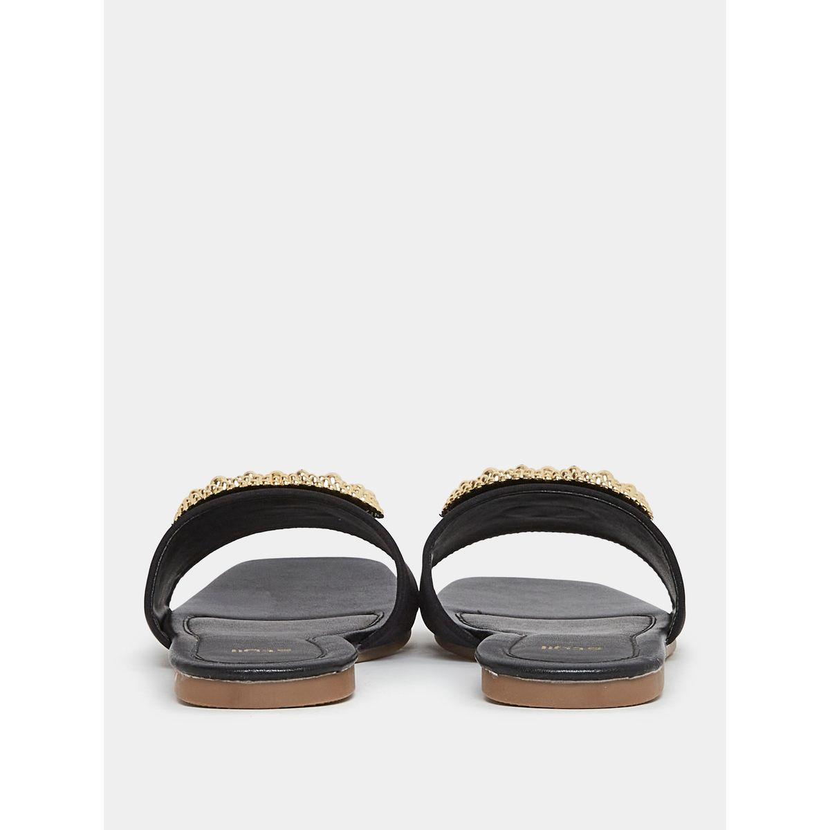 صندل فلات بتفاصيل براقة وسهل الارتداء-women-shoes-sandals-flats-image-5