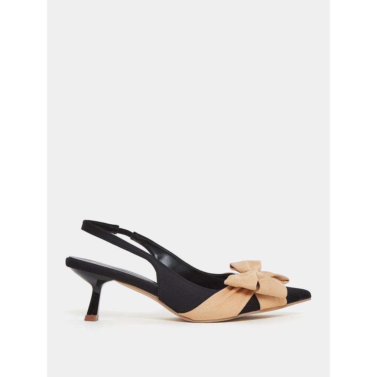صندل بكعب منخفض وسير خلفي مع ربطة فيونكة-women-shoes-heels-image-2