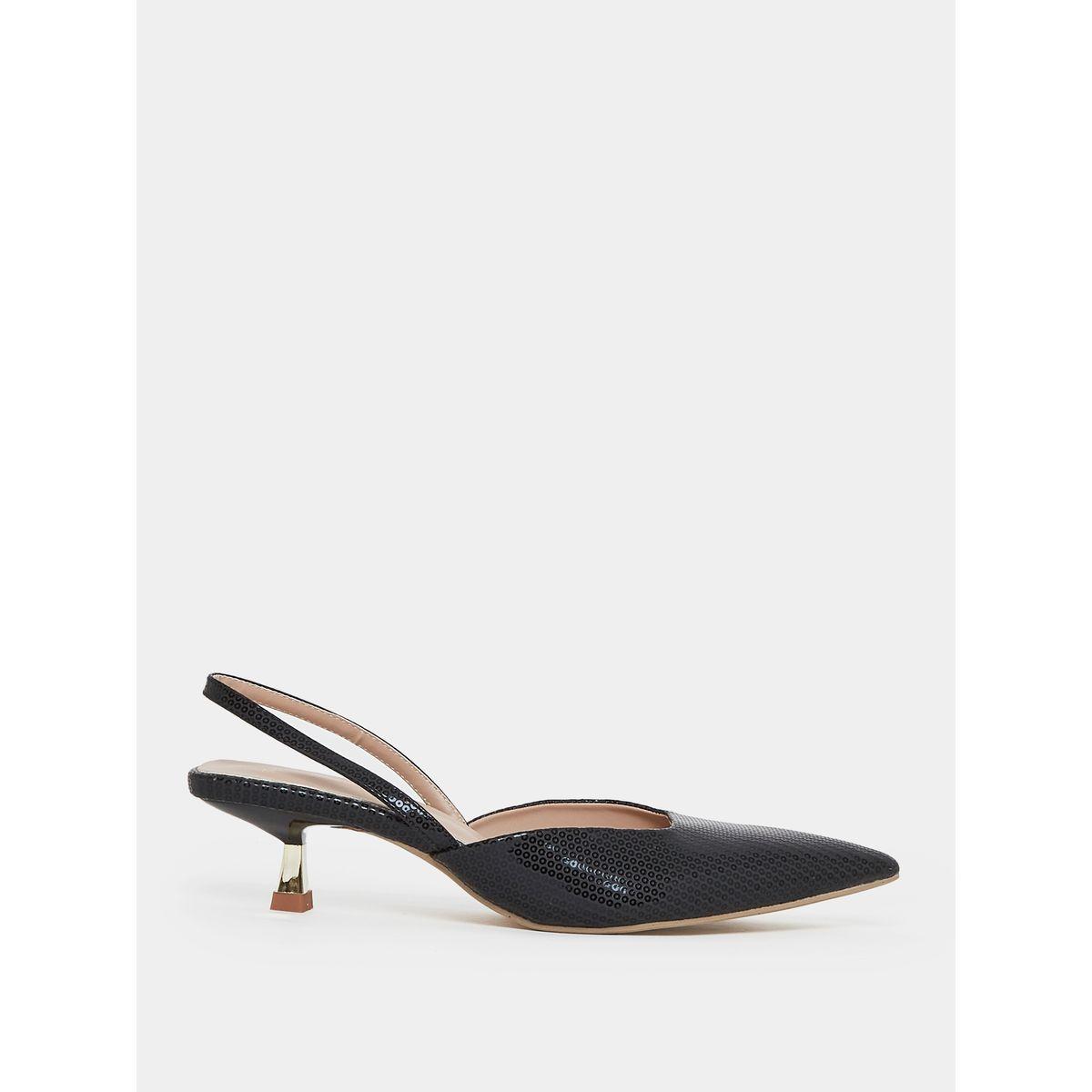 Styli Pointed Toe Slingback Kitten Heel Sandals-women-shoes-heels-image-2