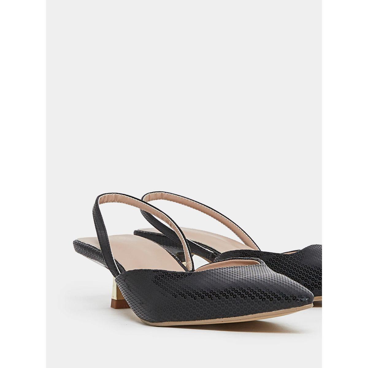Styli Pointed Toe Slingback Kitten Heel Sandals-women-shoes-heels-image-4