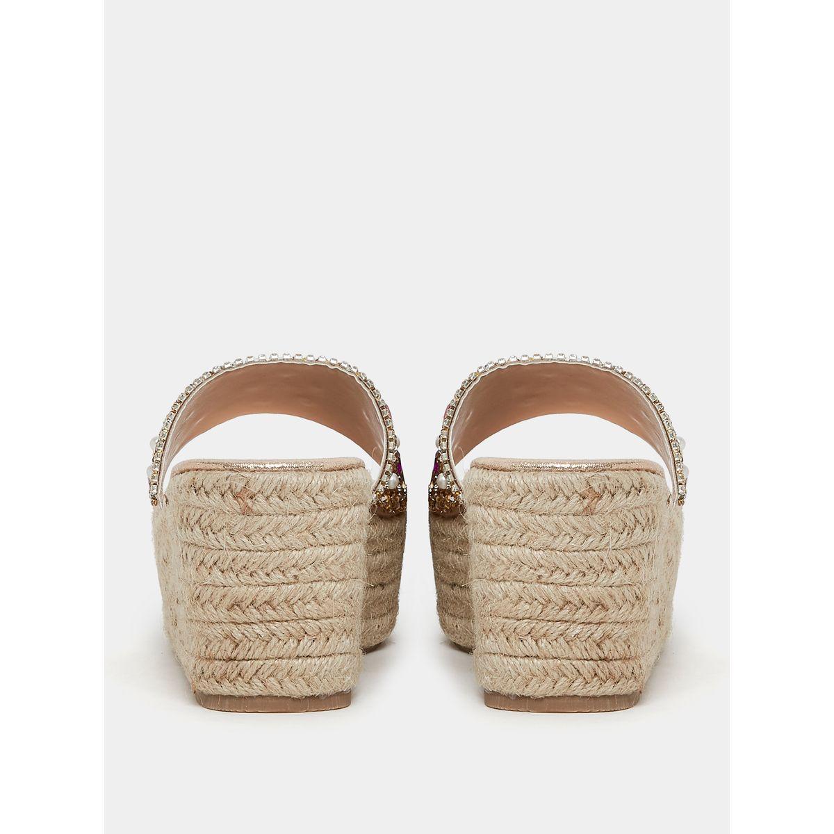 Styli Faux Gemstone Embellished Strap Wedge Sandal-women-shoes-heels-image-5
