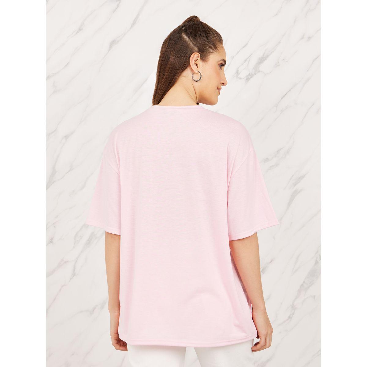 Styli Oversized Sunset Graphic Print Drop Shoulder Longline T-Shirt-women-clothing-tshirts-image-5