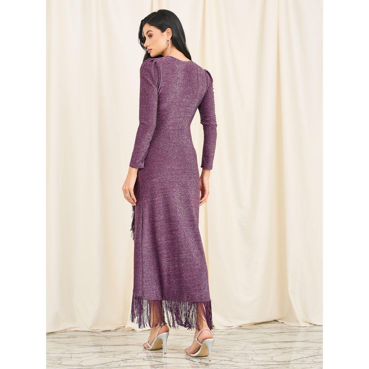 فستان ميدي ضيق بحافة غير متماثلة الطول-women-clothing-dresses-image-4